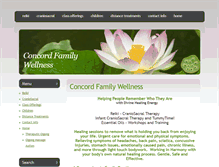 Tablet Screenshot of concordfamilywellness.com
